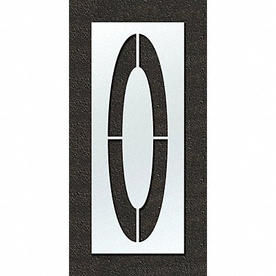 RAE STL108F144O Airport Pavement Stencil O 144 in