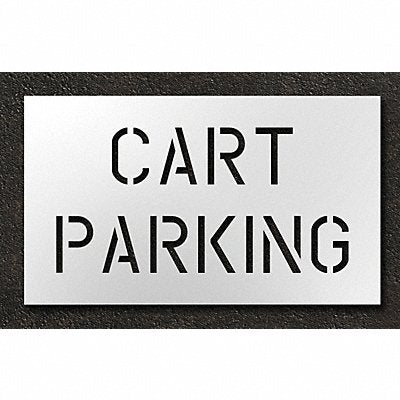 RAE STL11675601 Golf Course Stencil Cart Parking 15 in