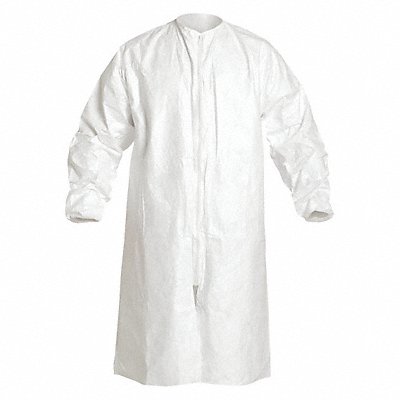 DUPONT IC264SWHXL00300C Frock XL White Tyvek(R) IsoClean(R) PK30