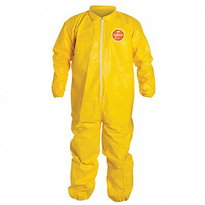 DUPONT QC125SYLMD001200 D2251 Coveralls M Yellow Tychem 2000 PK12