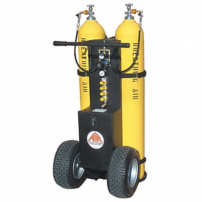 AIR SYSTEMS INTERNATIONAL MP2300HCY Air Cylinder Cart Black Straight Handle