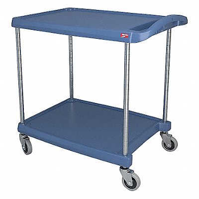METRO MY203024BU Utility Cart 300 lb Load Cap. 2 Shelves