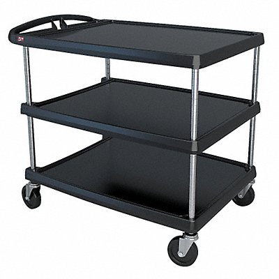 METRO MY263634BL Utility Cart 500 lb Load Cap. 3 Shelves