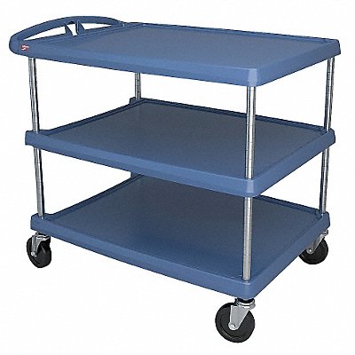 METRO MY263634BU Utility Cart 500 lb Load Cap. 3 Shelves