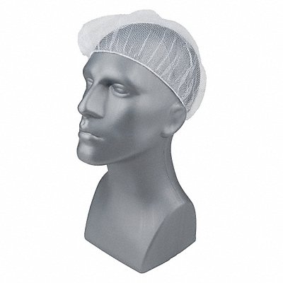 CONDOR 29JW44 H8268 Hairnet Polyester White 18 in PK100