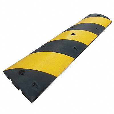 GRAINGER 29NH40 Speed Bump 12in.W 2-1/4in.H 48inL Rubber