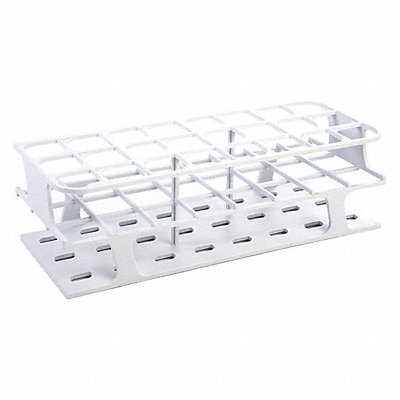 HEATHROW SCIENTIFIC HS27515A Test Tube Rack Slots 24x30mm White PK8