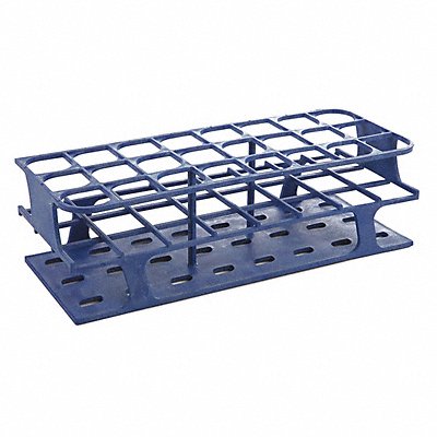 HEATHROW SCIENTIFIC HS27515B Test Tube Rack Slots 24x30mm Blue PK8