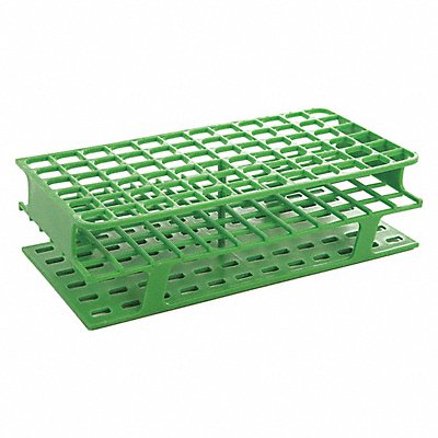 HEATHROW SCIENTIFIC HS27552C Test Tube Rack Slots 72x16mm Green PK8