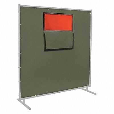 STEINER 301338F6X6 Welding Curtain with Window 6 ft H 6ft W