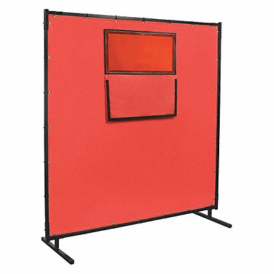 STEINER 584HD338F6X8 Welding Screen with Window 6 ft H 8 ft W