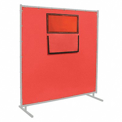 STEINER 384338F6X8 Welding Curtain with Window 6 ft H 8ft W