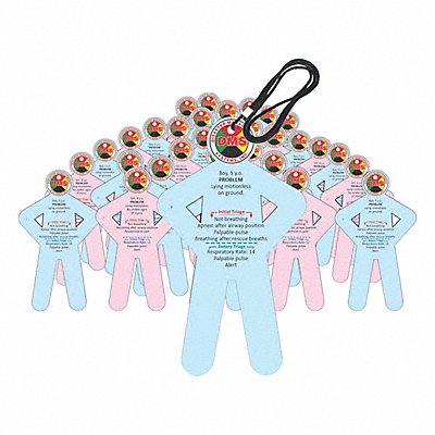 DISASTER MANAGEMENT SYSTEMS DMS05873 Pediatric Patient Victim Cards PK32