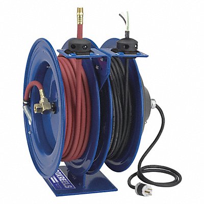 COXREELS CL3505012X Dual Hose Reel Spring 3/8 in MNPT 50 ft