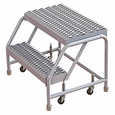 TRI-ARC WLAR002165 Rolling Ladder 2 Steps Serrated Tread