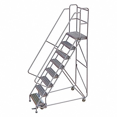 TRI-ARC WLAR108245 Rolling Ladder 8 Steps Serrated Tread