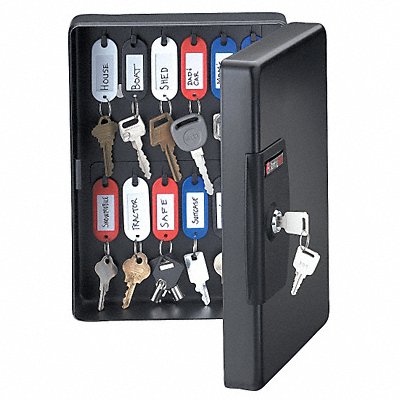 SENTRY SAFE KB25 Key Box Wall Mount Steel Gloss Black