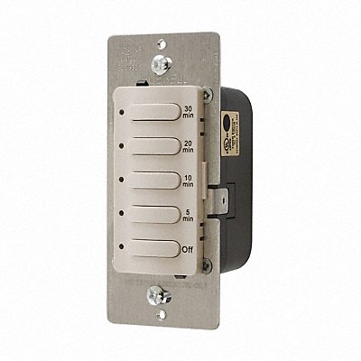 HUBBELL WIRING DEVICE-KELLEMS DT5030LA CountdownTimer LightAlmond 120/277VAC