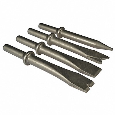 WESTWARD PN5ZL25014G Chisel Set Round Shank Shape 0.401in PK4
