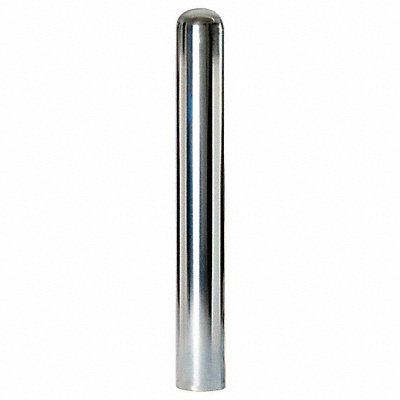 GRAINGER GALV542TB Bollard 42 in H Silver Stainless Steel