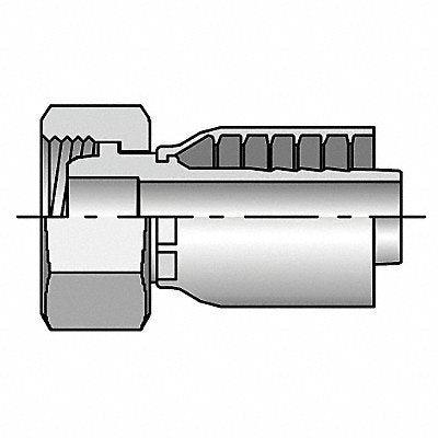 PARKER 1C6433016 Crimp Fitting 1 I.D. F Metric