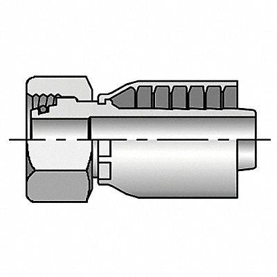 PARKER 1CA433520 Crimp Fitting 1-1/4 I.D. F Metric