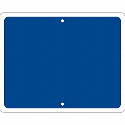 BRADY 134193 Railroad Sign 12 in x 15 in Blue No Text