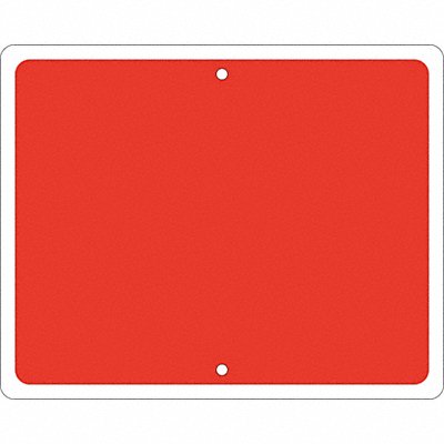BRADY 134194 Railroad Sign 12 in x 15 in Red No Text