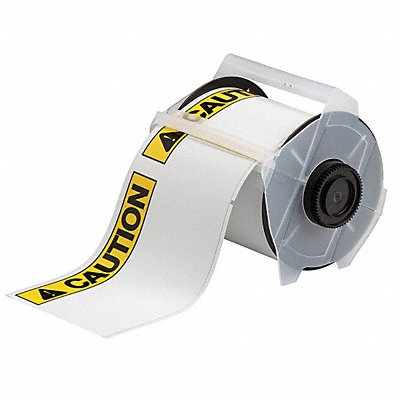 BRADY 133141 Label 4in.Hx6in.W Poly Film/Acrylic