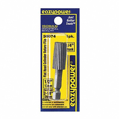 EAZYPOWER 30074 Rotary File Cylinder 1/2 Shank Dia