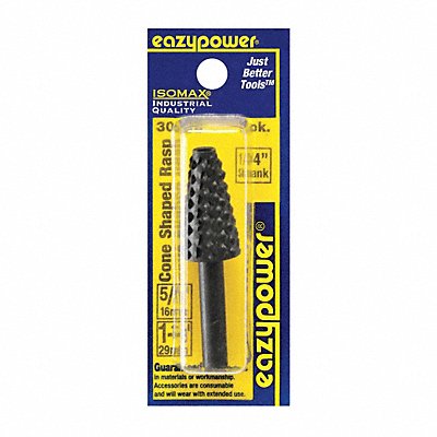 EAZYPOWER 30085 Rotary Rasp Tapered Cone 5/8 Shank Dia