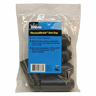 IDEAL 46383 Heat Shrink End Cap 1.38 in ID PK5
