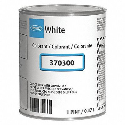 TENNANT 370300 Paint Colorant White 1 pt