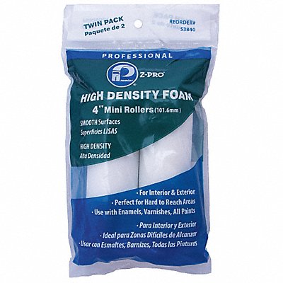 PREMIER 53840 Mini Paint Roller 4 L No Nap Foam PK2