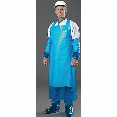 POLYCO 48500 Die Cut Apron Uni Blue Polyolefin PK12