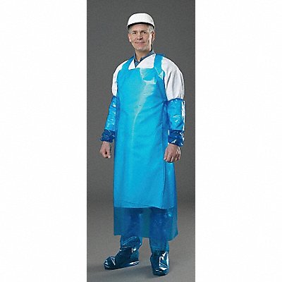 POLYCO 48502 Die Cut Apron Uni White Polyolefin PK12