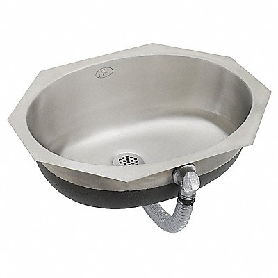 JUST MANUFACTURING UOFADA1619A60J Just Bath Sink Ovl 15-1/2inx11-3/8inx6in
