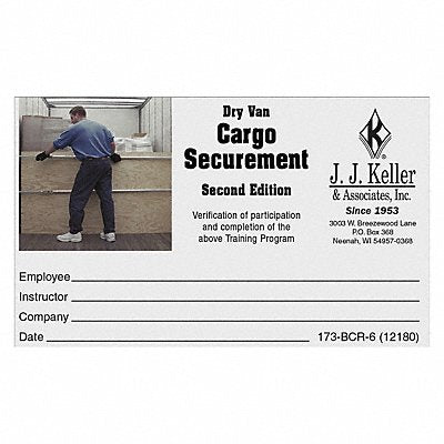 JJ KELLER 12180 Training DVD Regulatory Compliance PK50
