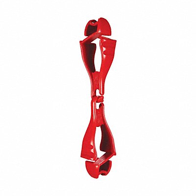 SQUIDS BY ERGODYNE 3400 Glove Clip Red 6-1/2