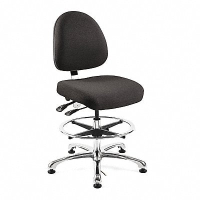 BEVCO 9551MEEBF Ergonomic ESD Task Chair Fabric Black