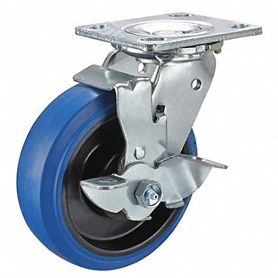 GRAINGER P21SEP060K14WB001 Standard Plate Castor Swivel 500 lb.