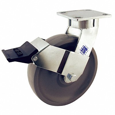 RWM 65GTB0820SICWBDSL Kingpinless Plate Castor Swivel 1800 lb.