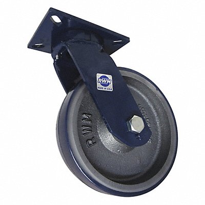 RWM 75UIR1030S PlateCaster Swivel Polyurethane 11 1/2 H