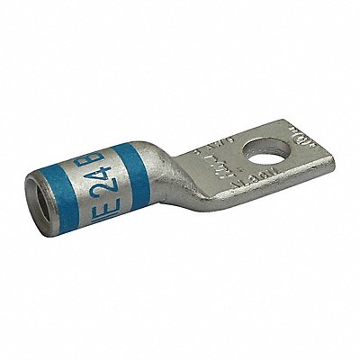 GRAINGER 29YK63 One Hole Lug Compression Connector Short Blue 24