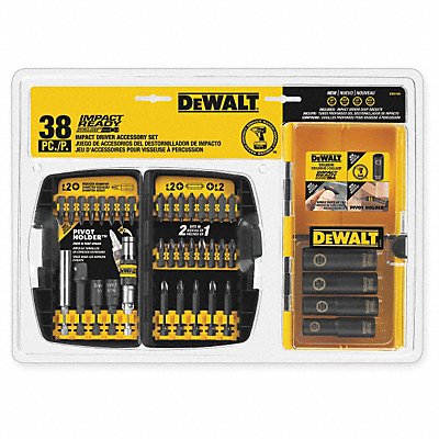 DEWALT DW2169 Screwdriver Bit Set 38 Pieces 1/4 Shank
