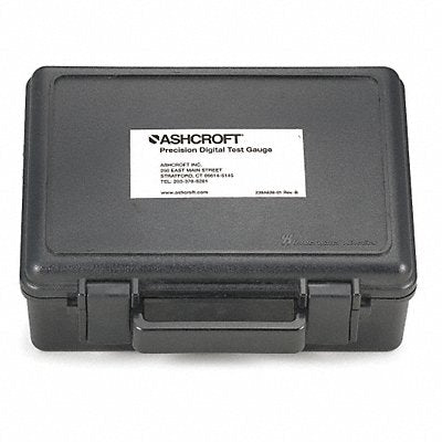 ASHCROFT 201B11201CarryingCase Hard Carrying Case 7 in H 4 In D Black
