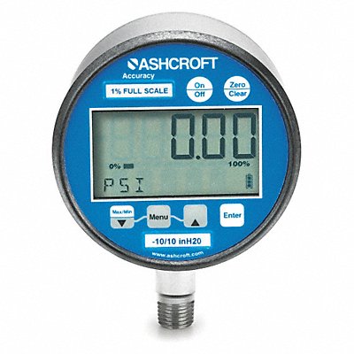 ASHCROFT 302174SD02LXBLBK300 D8578 Digital Vacuum Gauge Transmitter 300 psi