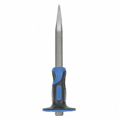 WESTWARD 2AJJ3 Handguarded Bullpoint Chisel 3/4 x 12 In