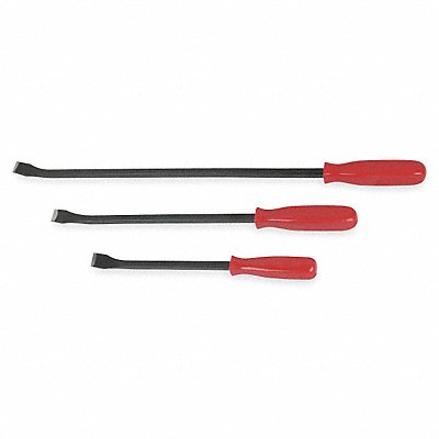 WESTWARD 2AJL2 Plastic Handle Pry Bar Set 3 Pc