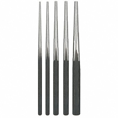 WESTWARD 2AJL6 Drift Punch Set 1/8 To 5/16 In 5 Pc